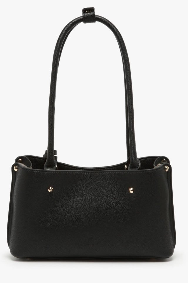 Guess Meridian Zımba Detaylı Omuz Çantası Siyah