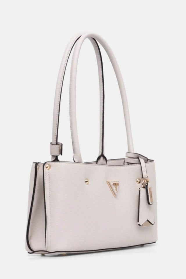 Guess Meridian Zımba Detaylı Omuz Çantası Fildişi