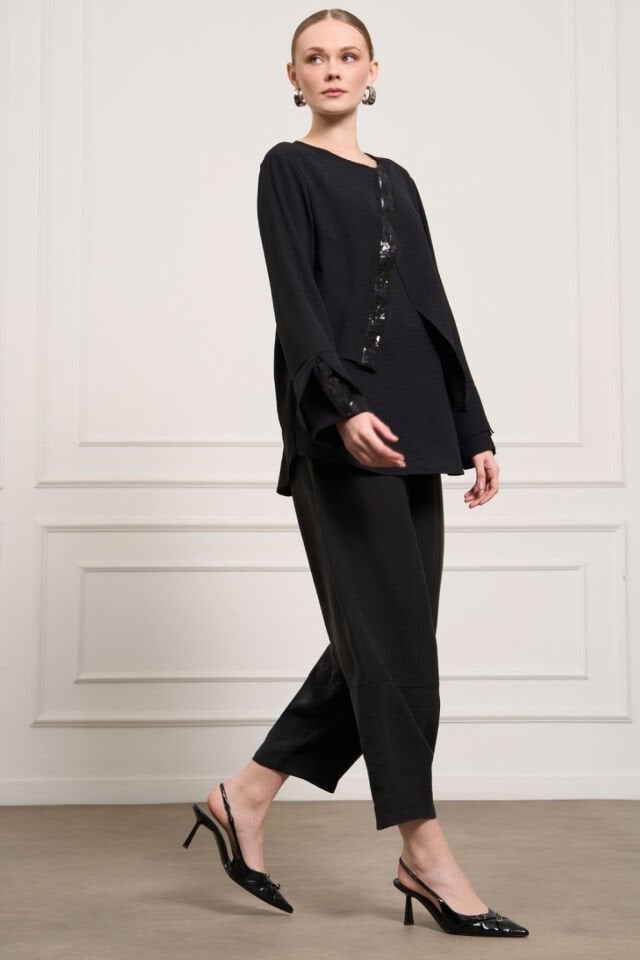 Mascara Siyah Şalvar Pantolon