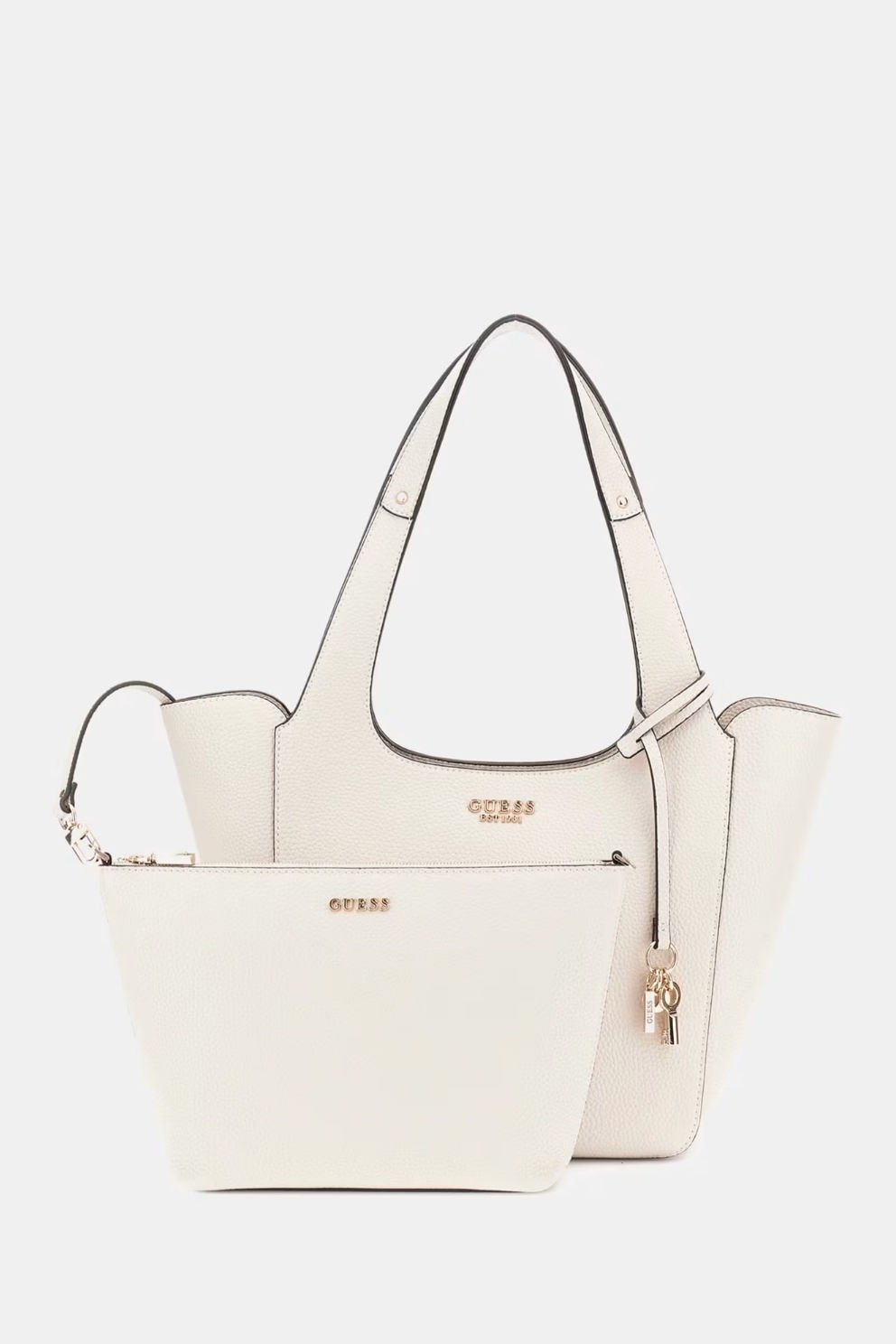 Guess Helina Portföy Çantalı Shopper Çanta Beyaz