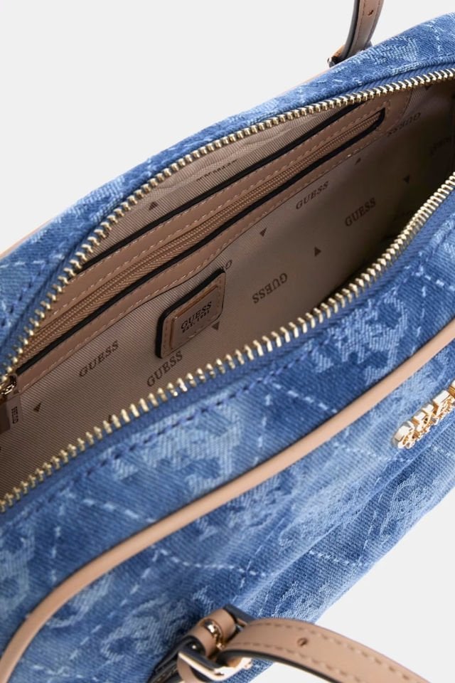 Guess Cerelia Jean Omuz Çantası Mavi