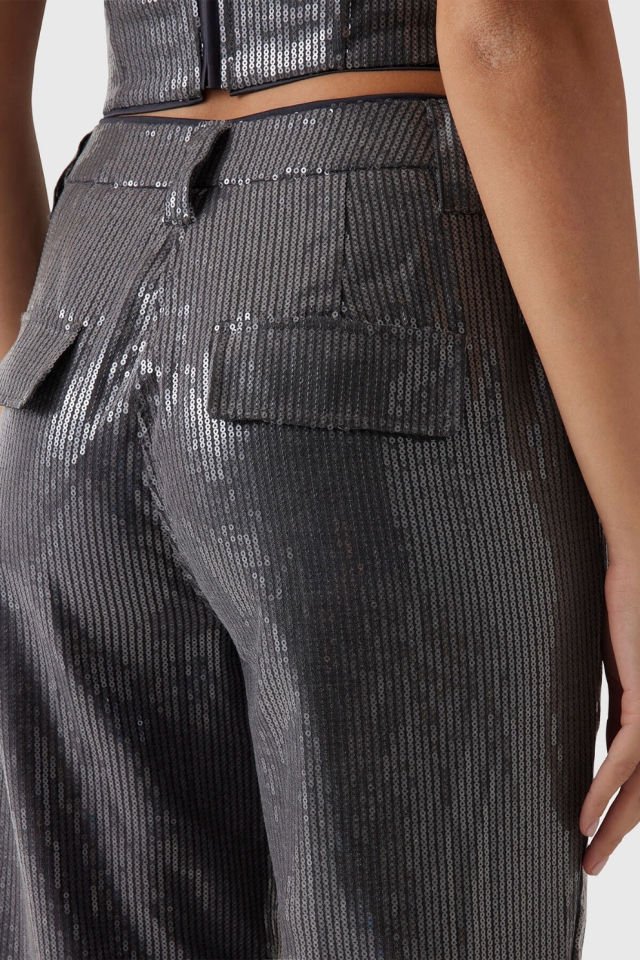 Guess Payetli Cassıa Pantolon Siyah