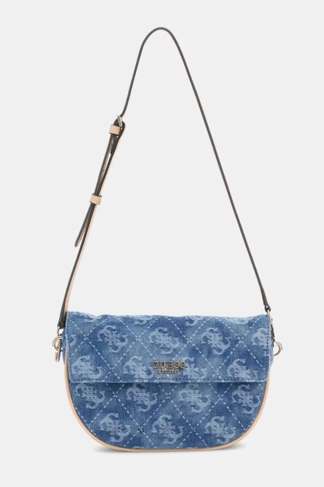 Guess Cerelia Jean Mini Omuz Çantası Mavi