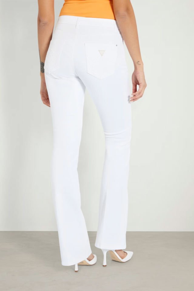 Guess Sexy Flare Jean Beyaz