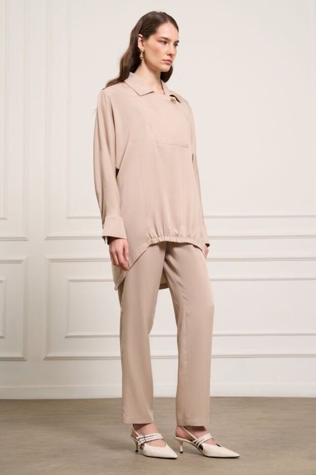 Mascara Boru Paça Taş Pantolon