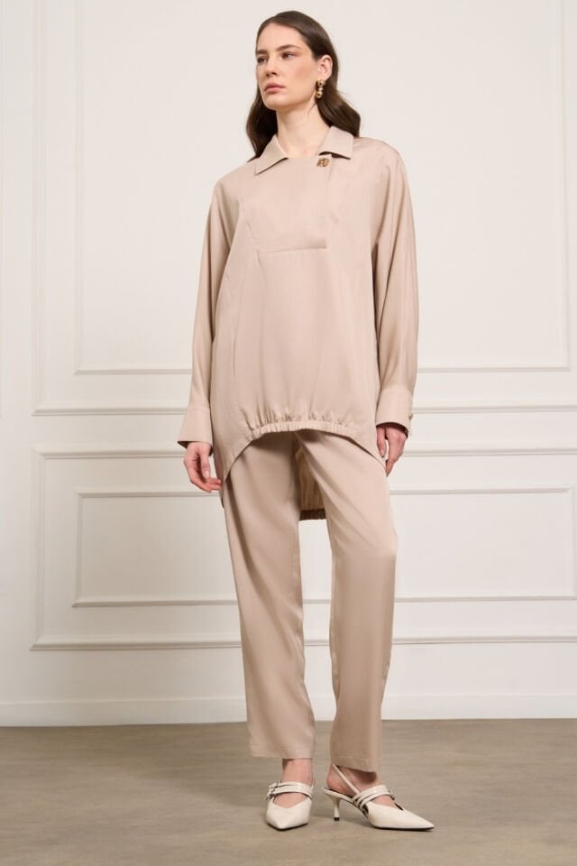 Mascara Boru Paça Taş Pantolon