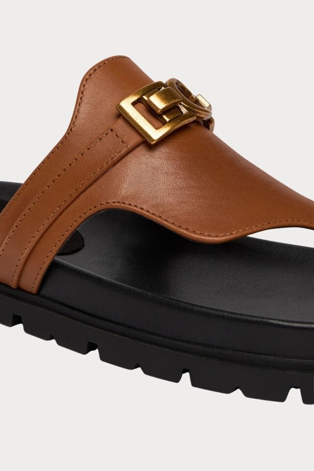 Guess Kadın Parmak arası Terlik Kahverengi