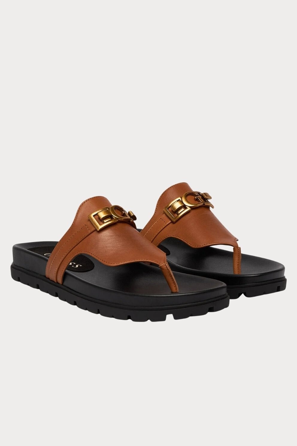 Guess Kadın Parmak arası Terlik Kahverengi