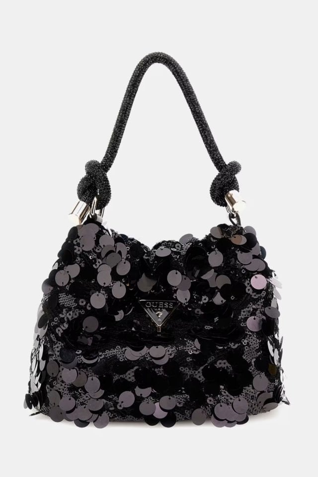 Guess Holiday Shine Mini El Çantası Siyah