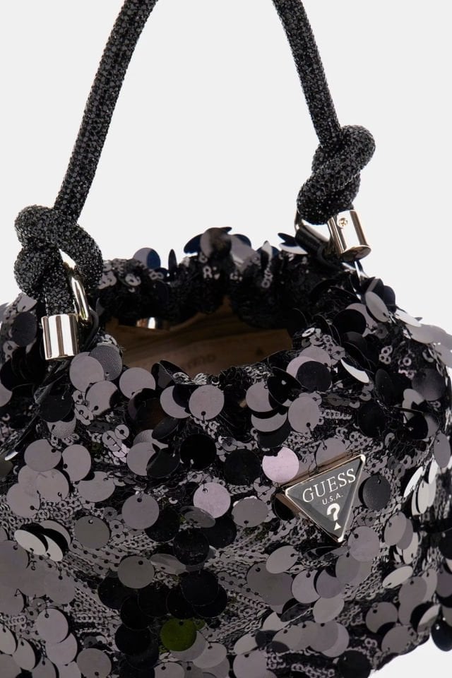 Guess Holiday Shine Mini El Çantası Siyah