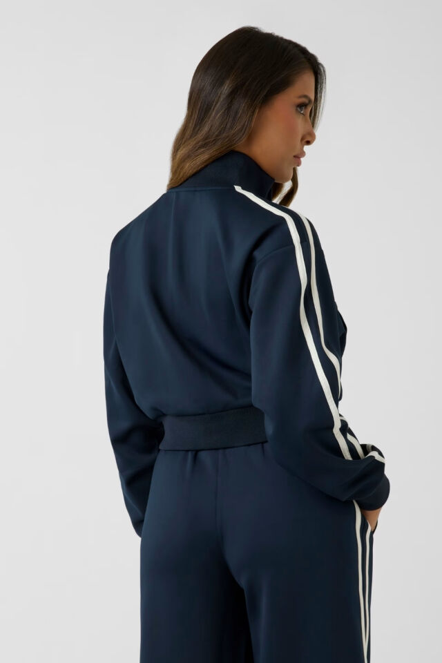 Guess Kısa Kesim Sweatshirt Mavi