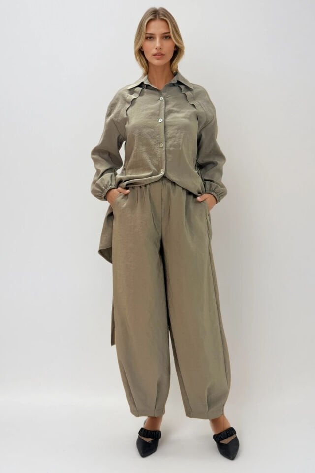 Mascara Toprak Şalvar Pantolon