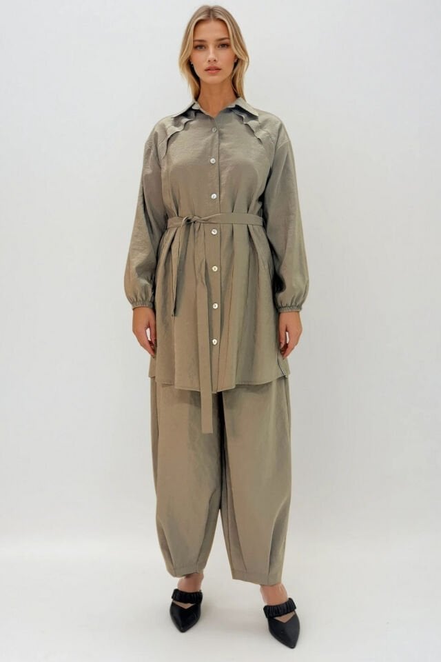 Mascara Toprak Şalvar Pantolon