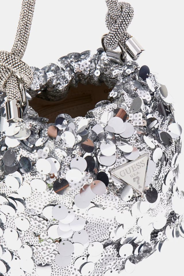 Guess Holiday Shine Portföy Çanta Gümüş