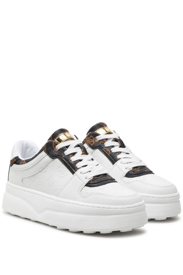 Guess Queenz Peony 4G Logolu Sneaker Beyaz