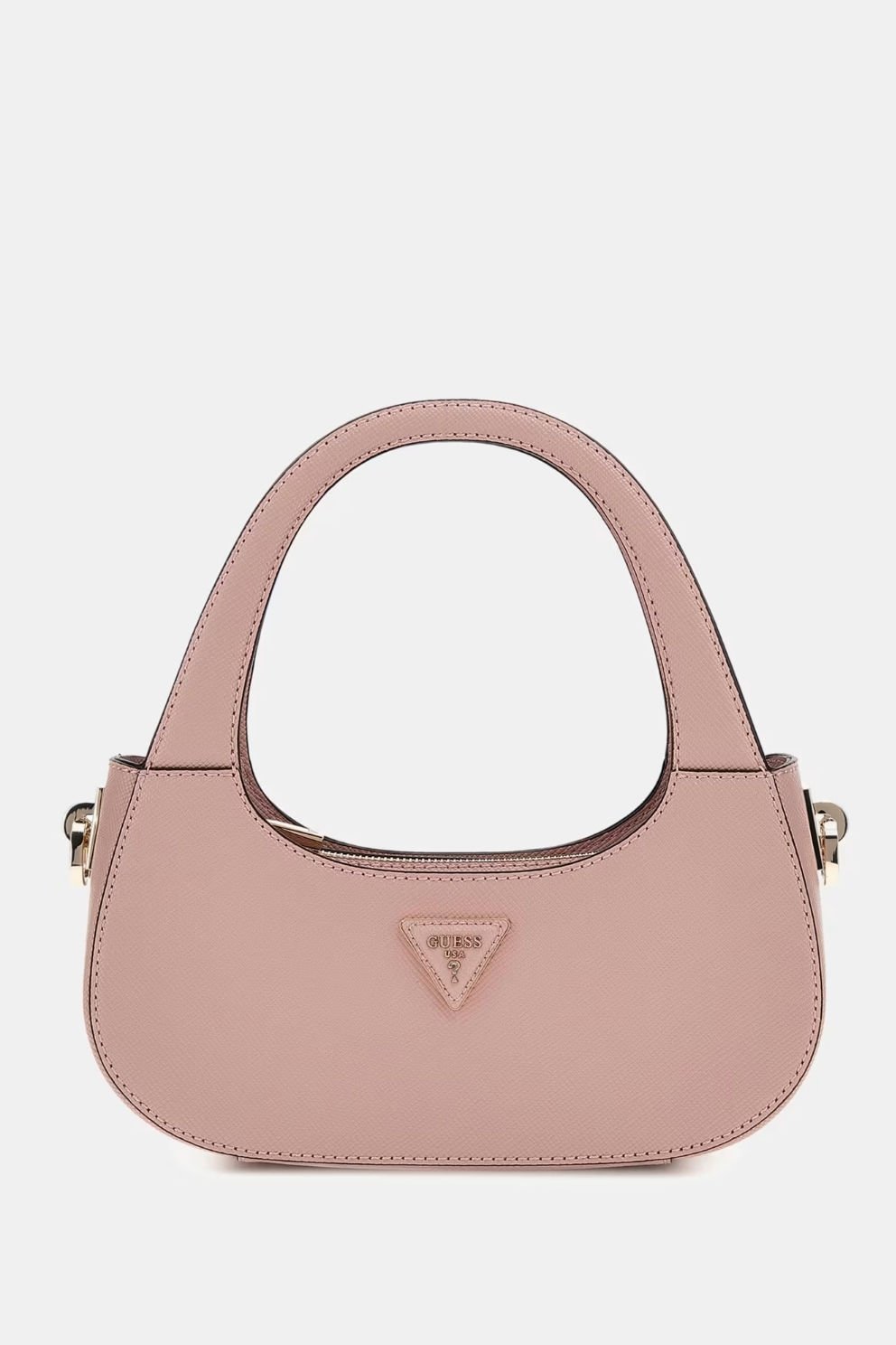 Guess Eco Jazlynn Saffiano Hobo Çanta Pembe