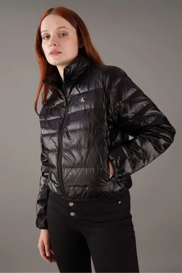 Calvin Klein Monogram Baskılı Ceket Siyah
