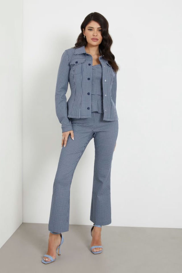 Guess Pötikare Desenli Büstiyer Üst Mavi