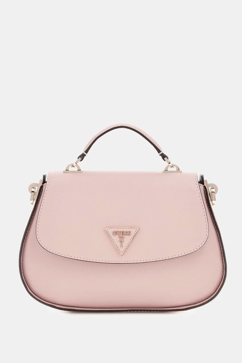 Guess Eco Jazlynn Logolu Çıkarılabilir Askılı  Bayan Çanta Pembe
