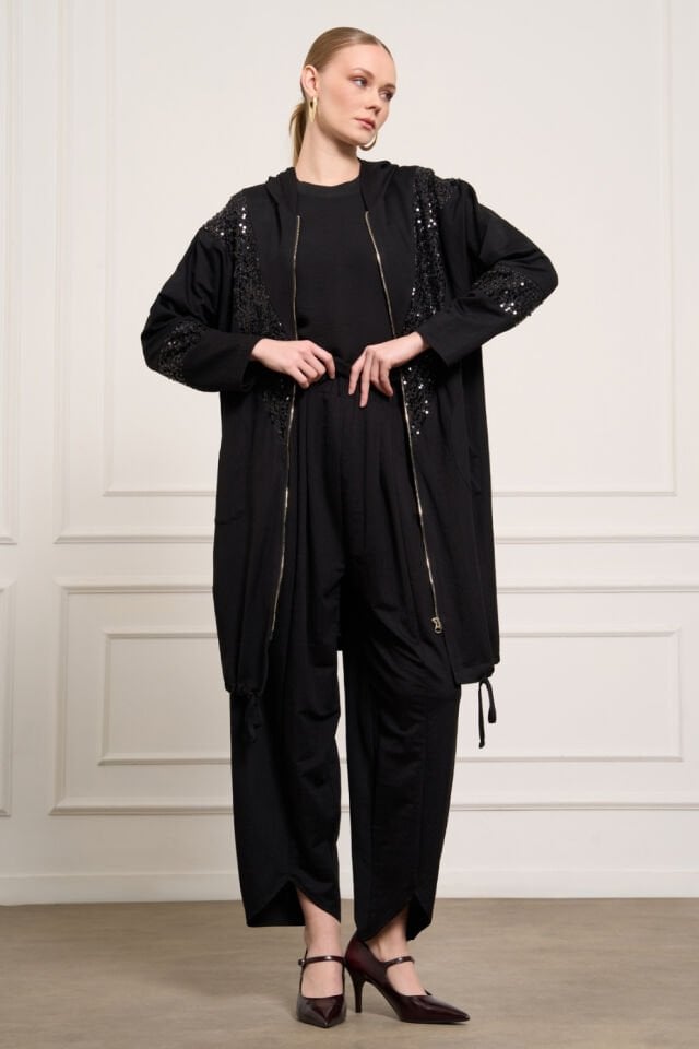 Mascara Siyah Şalvar Pantolon