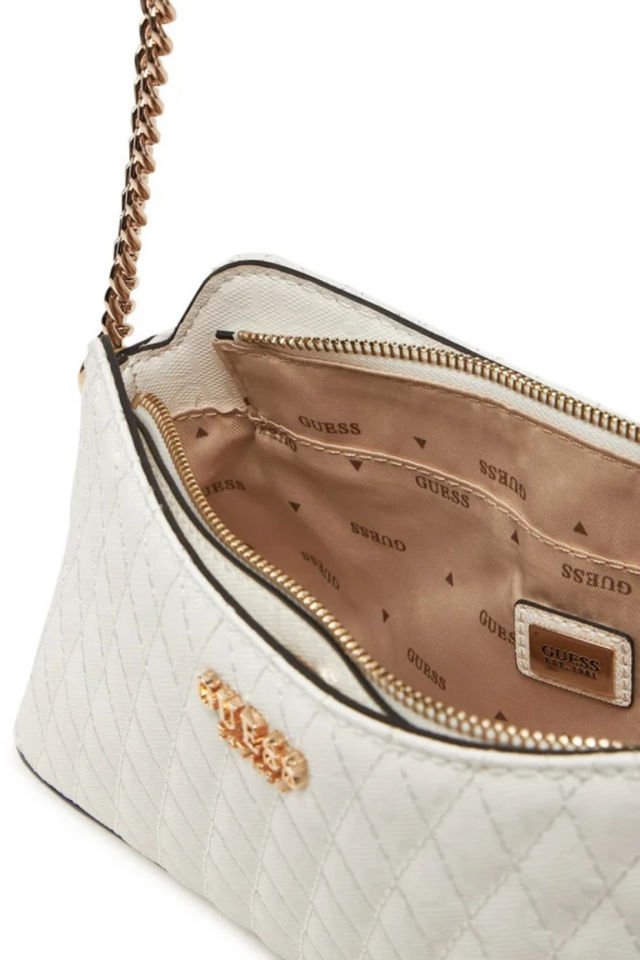 Guess Betula Top Zıp Shoul Kadın Çanta Beyaz