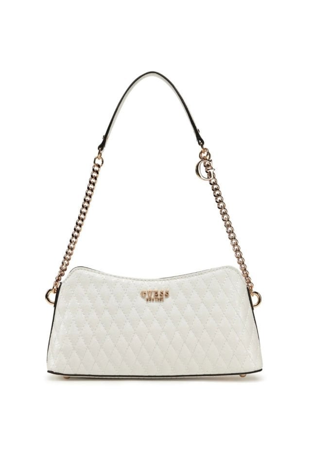 Guess Betula Top Zıp Shoul Kadın Çanta Beyaz