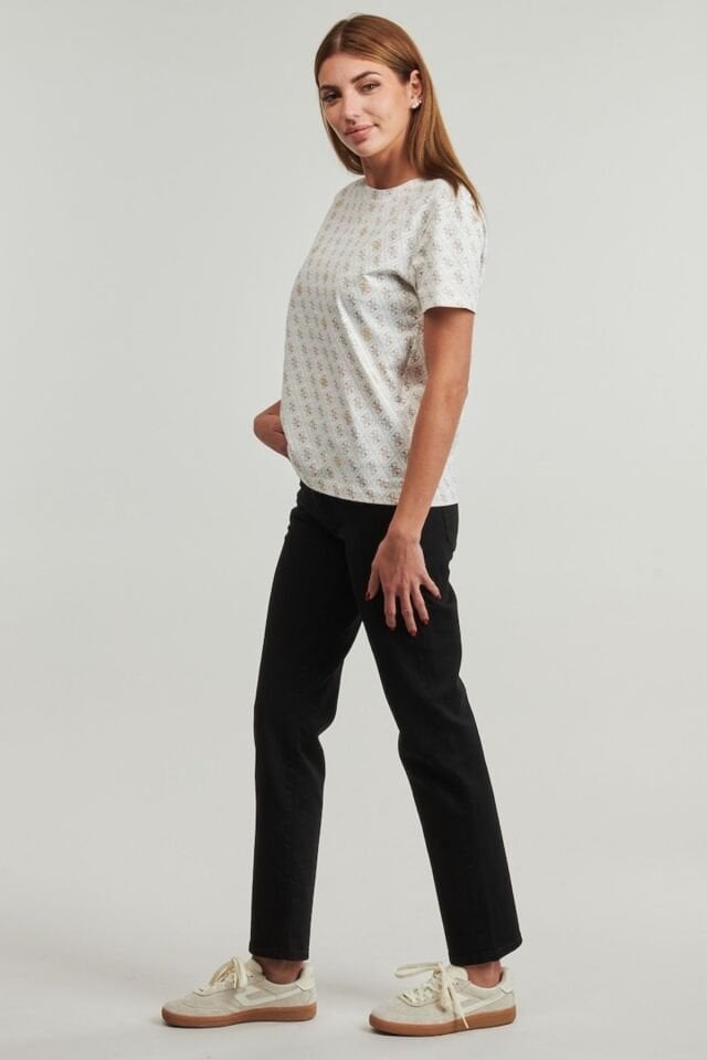 Guess Kadın T-shirt Bej