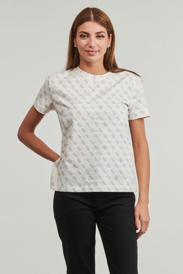 Guess Kadın T-shirt Bej