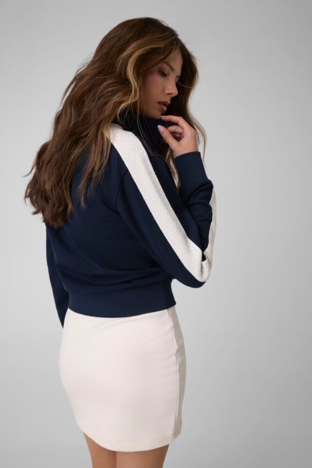 Guess Guess Phoebe Kadın Aktif Fermuarlı Sweatshirt Lacivert