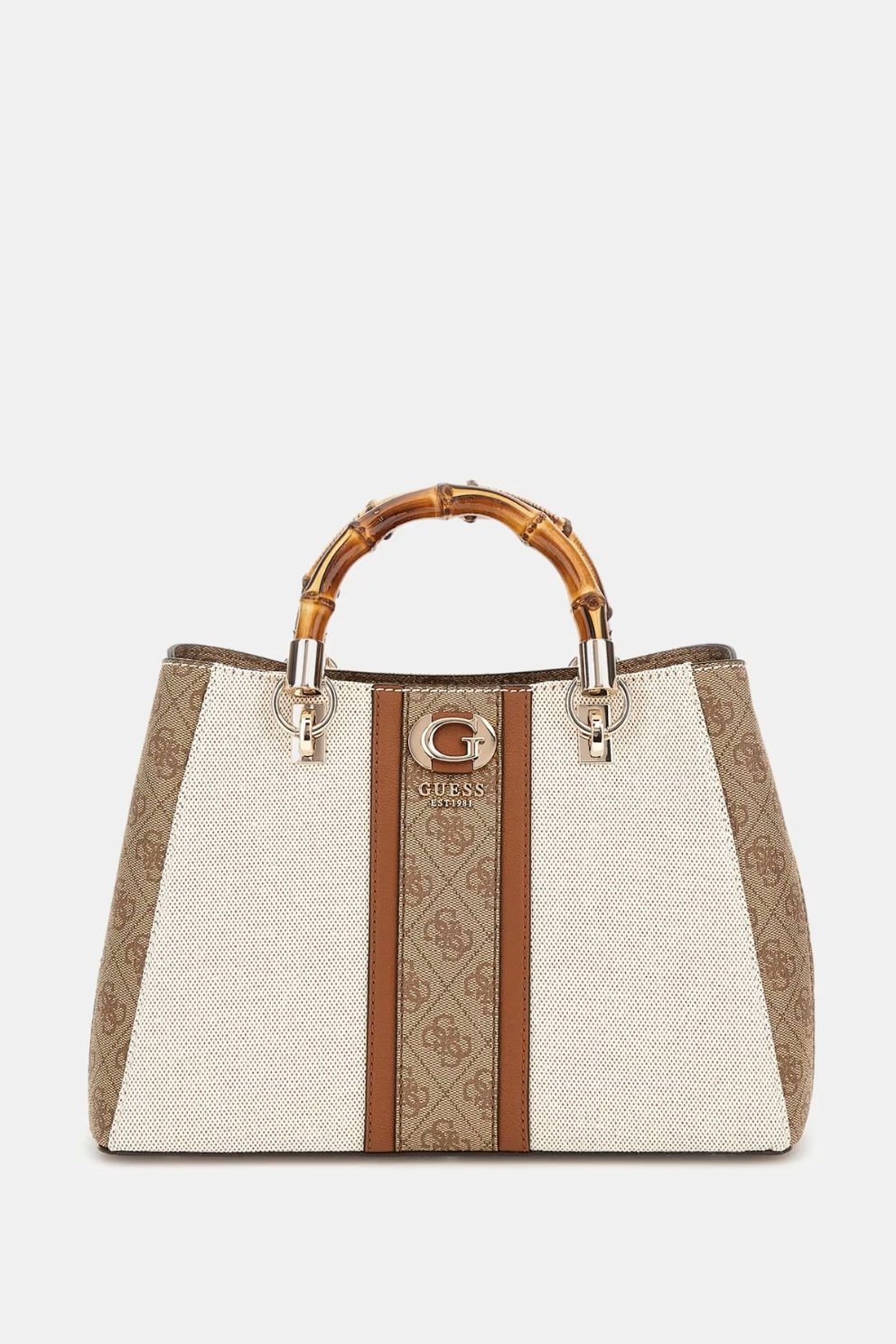 Guess Kerima 4G Logolu Çanta Kahverengi