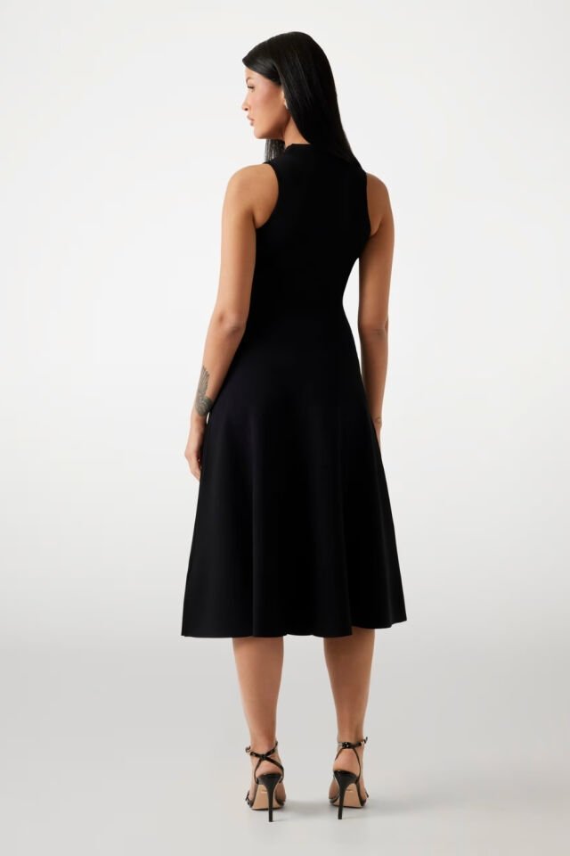 Guess Midi Kazak Elbise Siyah