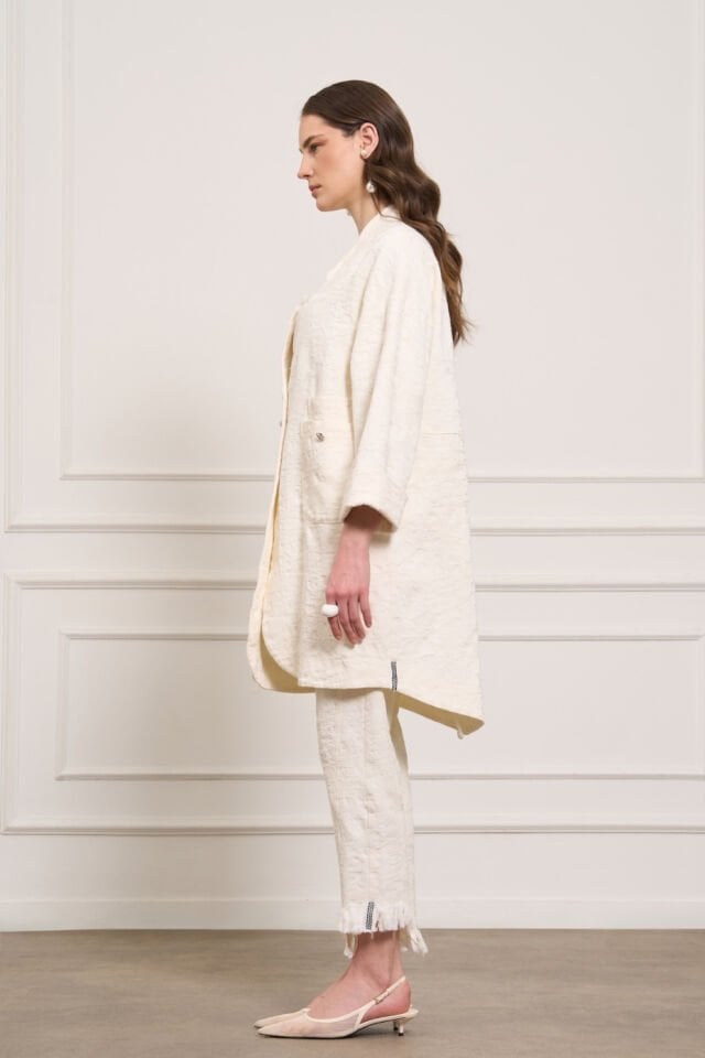 Mascara Cepli Bej Denim Ceket