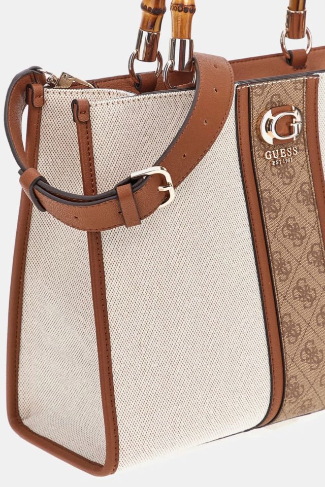 Guess Kerima 4G Logolu El Çantası Kahverengi