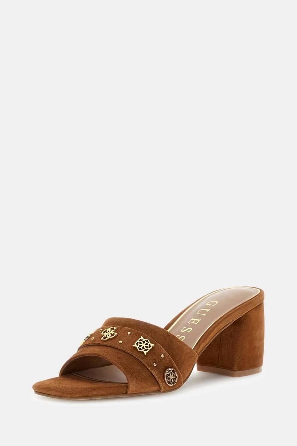 Guess Gaurı2 Camel Süet Terlik Kahverengi