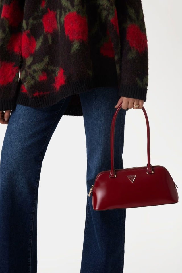 Guess Arnela Rugan Omuz Çantası Kırmızı