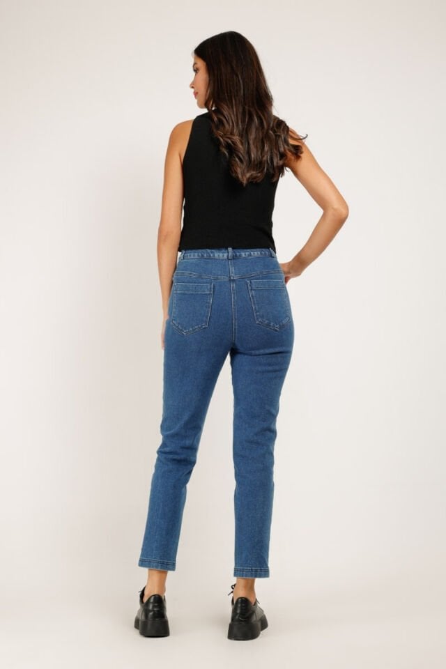 Mascara Yüksel Bel Denim Pantolon