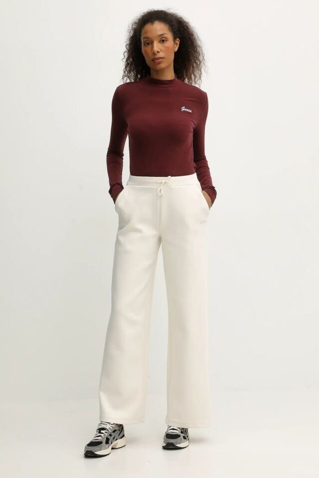 Guess Bordo Slim Fit Bluz