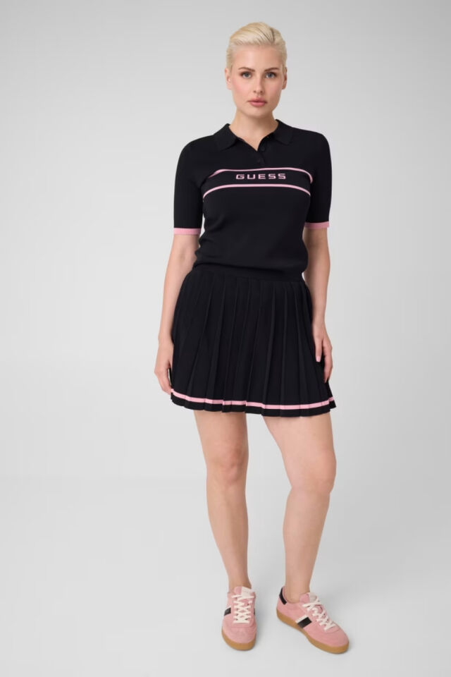 Guess  Logo Polo Kazak Siyah
