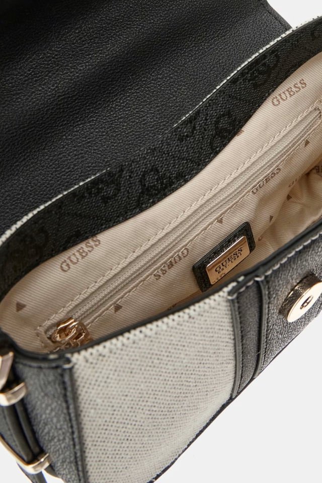 Guess Kerima 4G Logolu Mini El Çantası Siyah