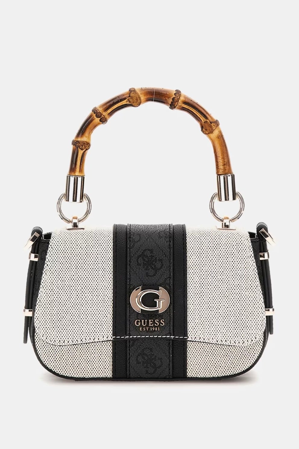 Guess Kerima 4G Logolu Mini El Çantası Siyah