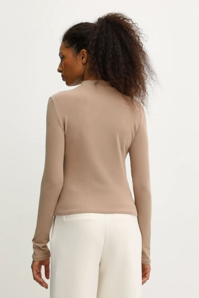 Guess Slim Fit Bluz Bej