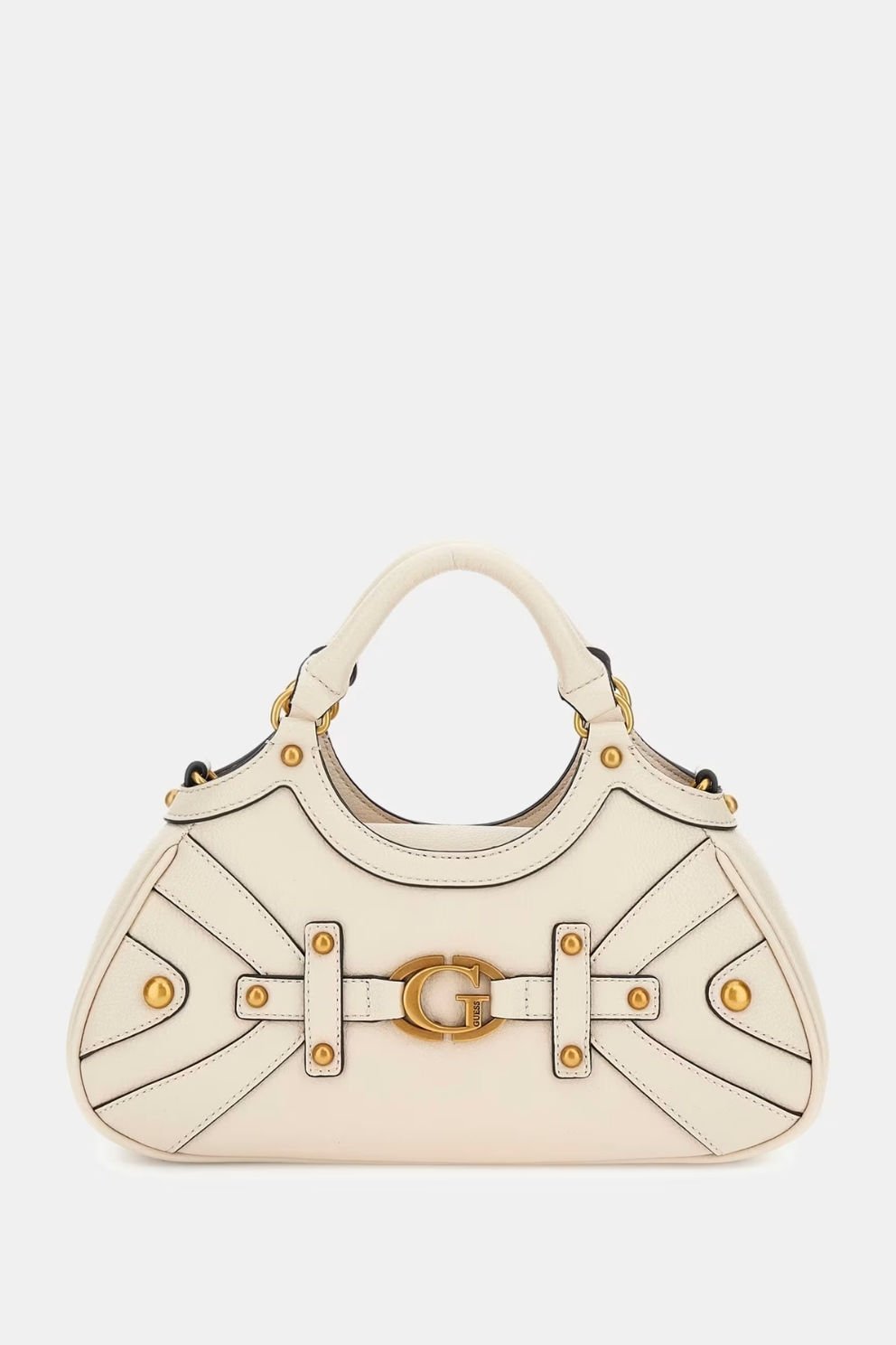 Guess Mintha Zımba Detaylı El Çantası Beyaz