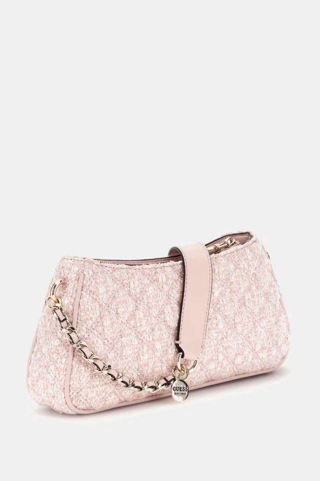 Guess Giully Payetli Tüvit Çapraz Çanta Pembe