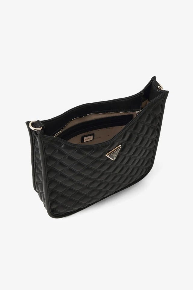 Guess Spark Micro Mini  Kadın Siyah Çapraz Çanta Siyah