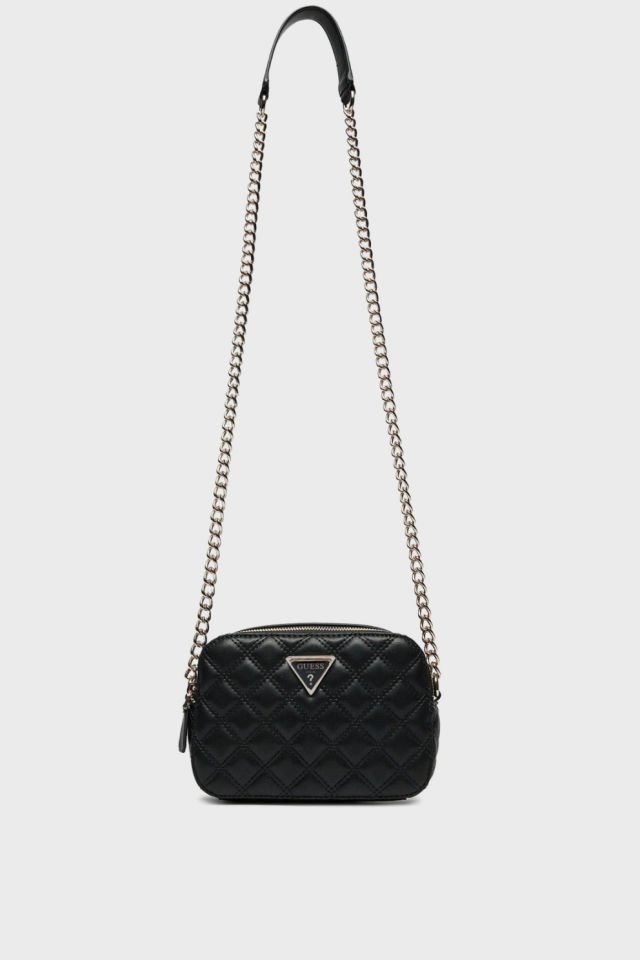 Guess Giully Kapitoneli Çapraz Çanta Siyah