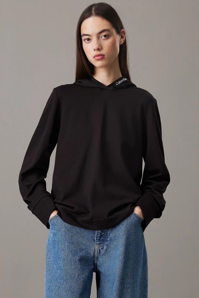 Calvin Klein Rahat Milano Jersey Kapşonlu Siyah