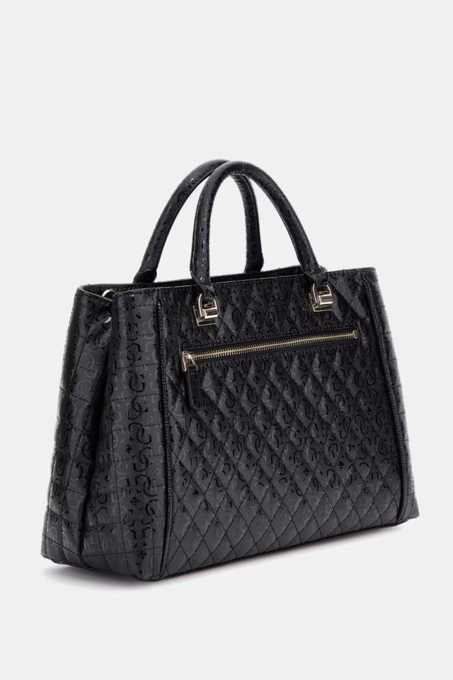Guess Yarmilla Tamamı Logolu El Çantası Siyah