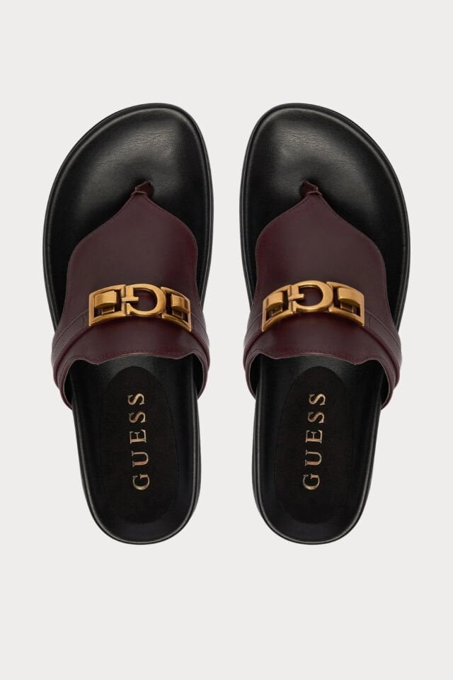 Guess Kadın Parmak arası Terlik Bordo