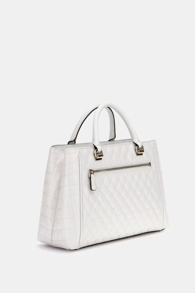Guess Yarmilla Tamamı Logolu El Çantası Beyaz