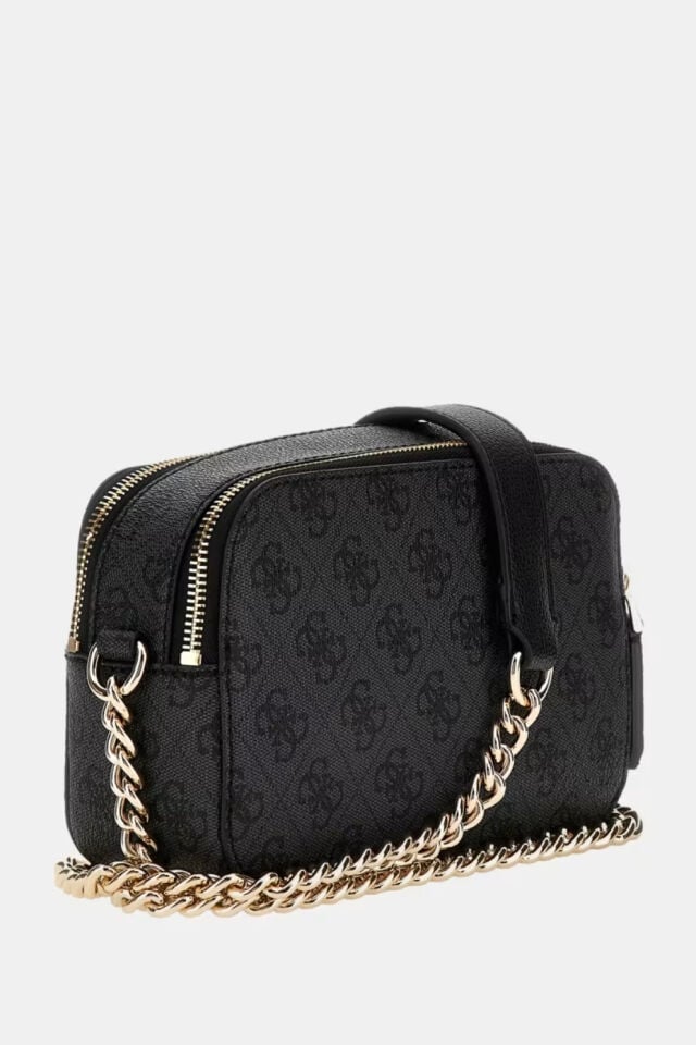 Guess  Noelle 4G Logolu Mini Çapraz Çanta Siyah